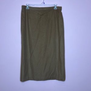 Foxley England Tan Midi Skirt